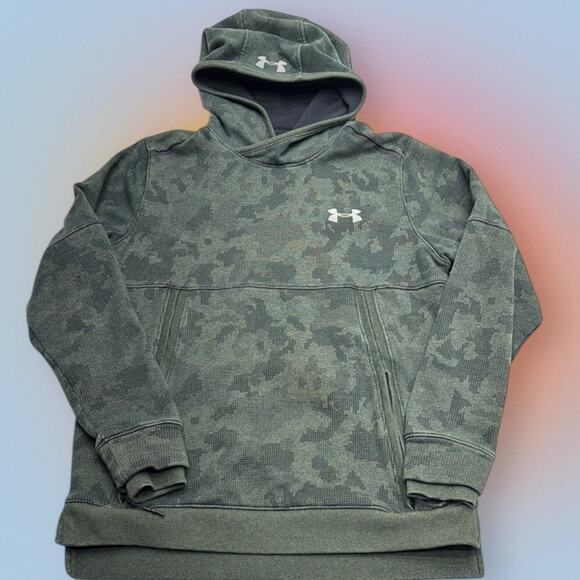 UNDER ARMOUR Men’s Medium Green Camo Hoodie - Picture 1 of 5